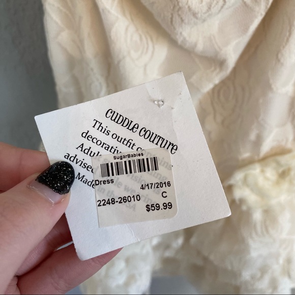 CUDDLE COUTURE LACE BABY DRESS - Picture 6 of 7